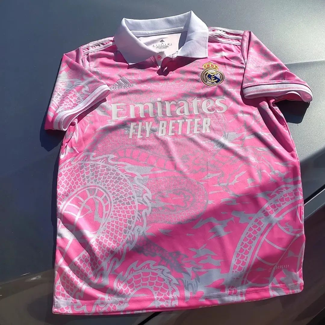 Real Madrid pink dragon special edition kit Authentic Player Version