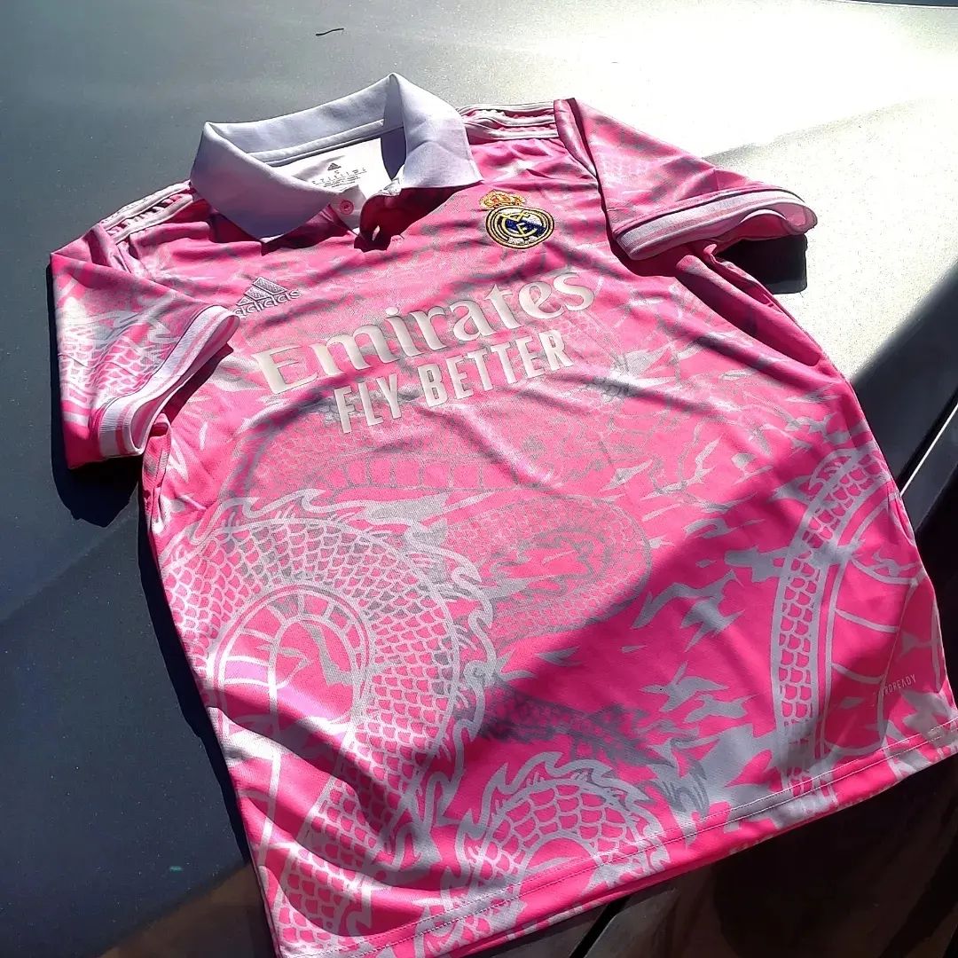 Real Madrid pink dragon special edition kit Authentic Player Version