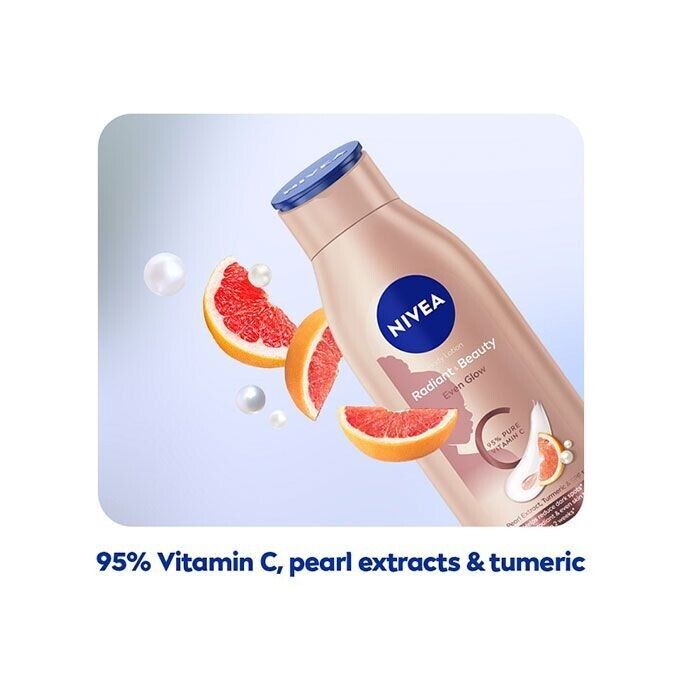 【Discounted】NIVEA Radiant & Beauty Even Glow tone in 2 weeks Pearl Extract Body Lotion 400ML