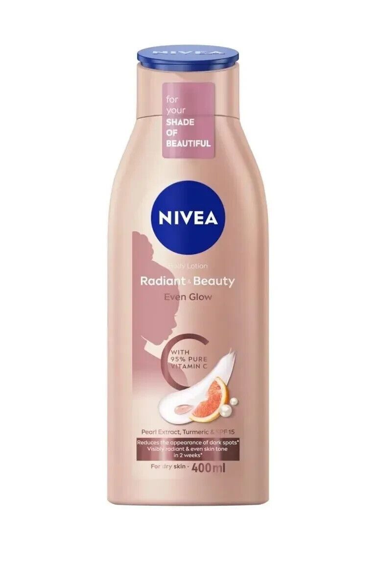 【Discounted】NIVEA Radiant & Beauty Even Glow tone in 2 weeks Pearl Extract Body Lotion 400ML