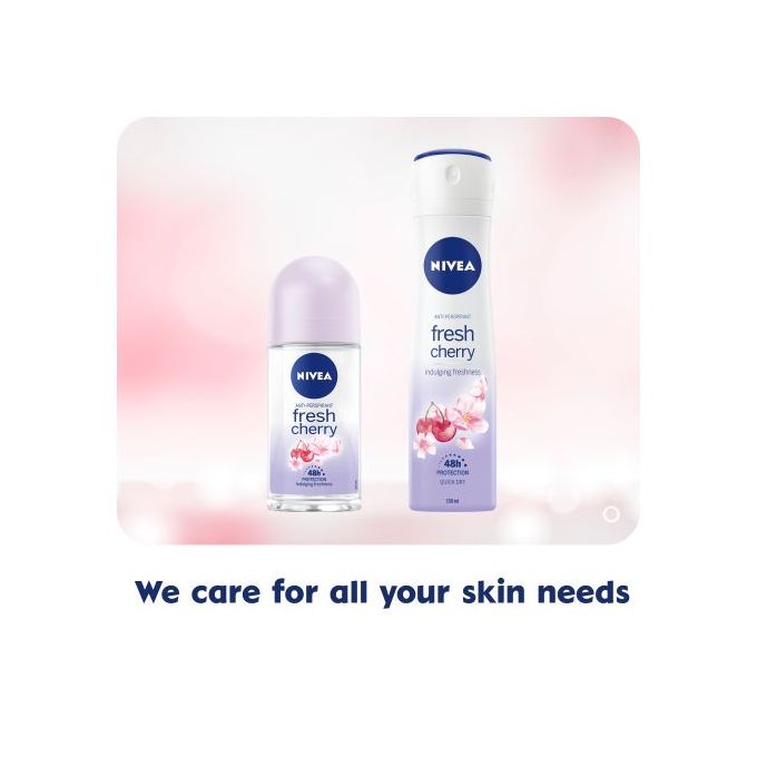 NIVEA Fresh Cherry Anti-Perspirant Rollon For Women - 50ml
