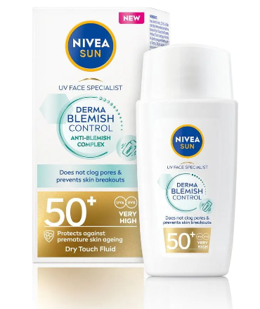 【New product】NIVEA Sunscreen SUN UV BLEMISH CONTROL SPF 50+ 40ML
