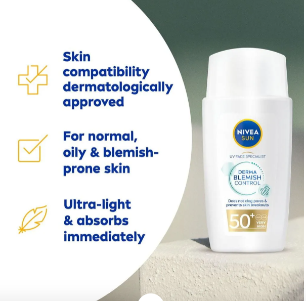 【New product】NIVEA Sunscreen SUN UV BLEMISH CONTROL SPF 50+ 40ML