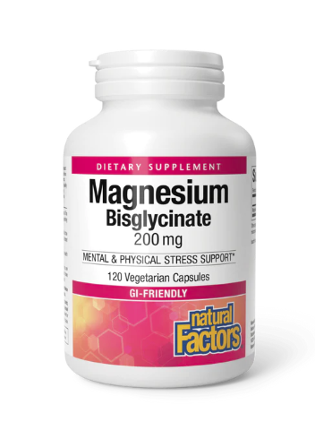 Natural Factors Magnesium Bisglycinate 200mg