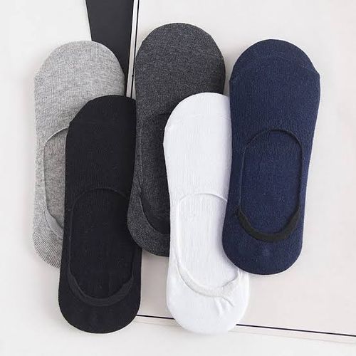 Men Invisible Socks Low Cut Loafer Ankle Socks Casual Soft Cotton Non-slip Boat Socks 6Pairs