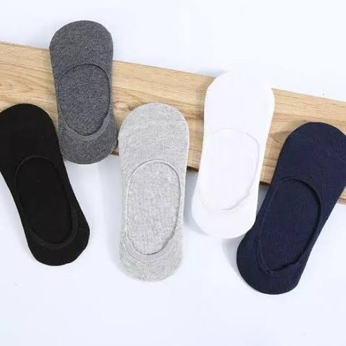 Men Invisible Socks Low Cut Loafer Ankle Socks Casual Soft Cotton Non-slip Boat Socks 6Pairs