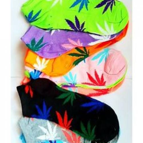 6 Pairs Leaf Pattern Ankle Socks Happy Socks 100% Cotton Assorted Fashion Socks Ankle Ladies Colourful Socks