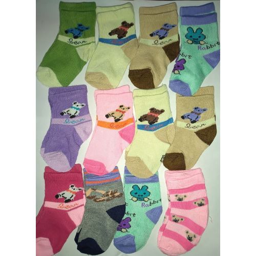 12 Pairs/lot Baby Socks 0-12 Months Assorted