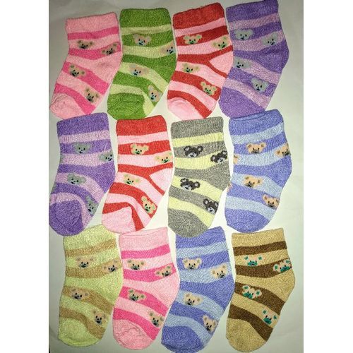 12 Pairs/lot Baby Socks 0-12 Months Assorted