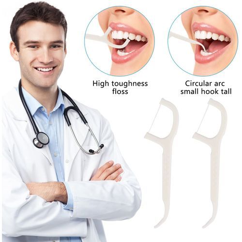 40Pcs Macromolecule Dental Floss ToothPicks