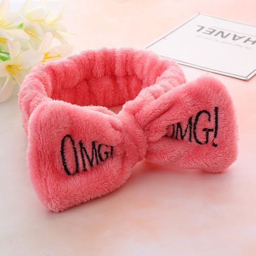 OMG!! Women Beauty Headbands - Microfiber Bowtie Headbands , Comfort to Wash Makeup Shower Facial Skincare Spa Thick Hair Band for Girls