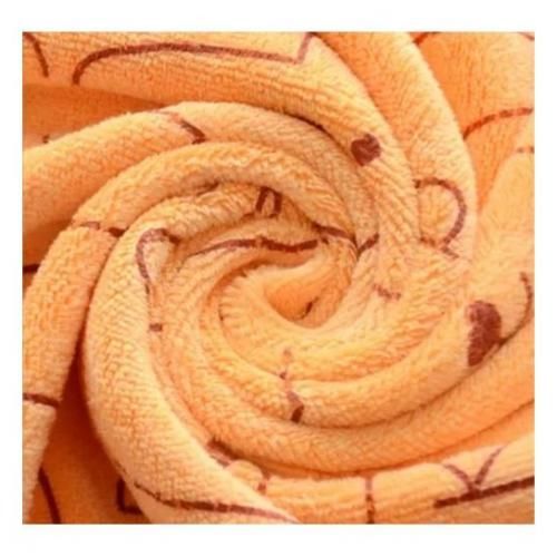 Baby Bath Towel 3Pcs Set  with Microfibre Print, Soft, Absorbent Towel Set for Daily Use, 70 x 140 cm + 36 x 74 cm + 25 x 25 cm
