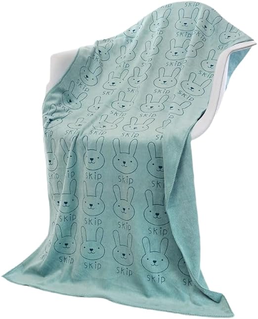 Baby Bath Towel 3Pcs Set  with Microfibre Print, Soft, Absorbent Towel Set for Daily Use, 70 x 140 cm + 36 x 74 cm + 25 x 25 cm