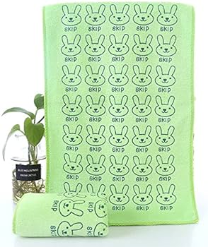 Baby Bath Towel 3Pcs Set  with Microfibre Print, Soft, Absorbent Towel Set for Daily Use, 70 x 140 cm + 36 x 74 cm + 25 x 25 cm