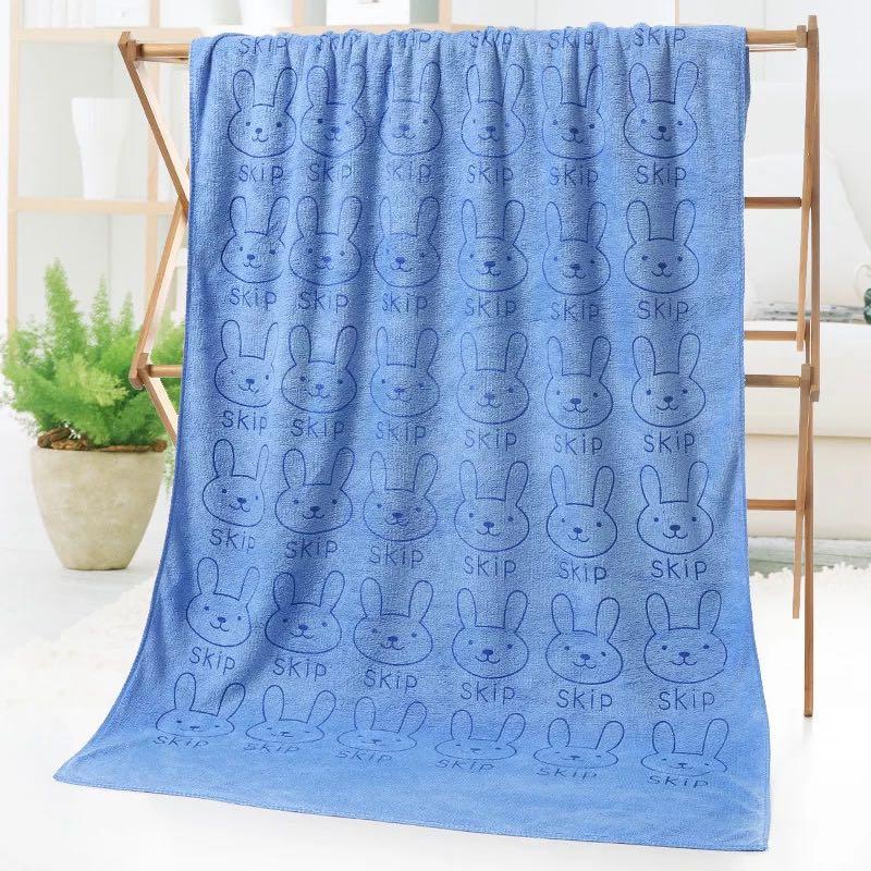 Baby Bath Towel 3Pcs Set  with Microfibre Print, Soft, Absorbent Towel Set for Daily Use, 70 x 140 cm + 36 x 74 cm + 25 x 25 cm