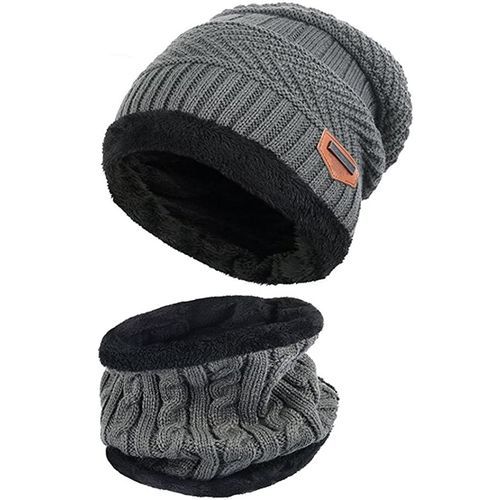 Fashion Winter Warm Beanie Hat & Scarf Set