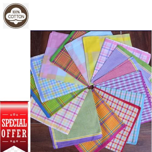 3Pack Cotton Handkerchiefs 100%Cotton
