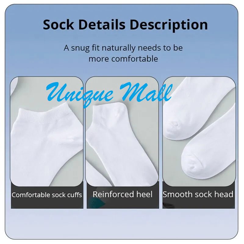 6 Pairs Women Ankle Socks Low Cut Fit Crew Size 4-7 Sport Black