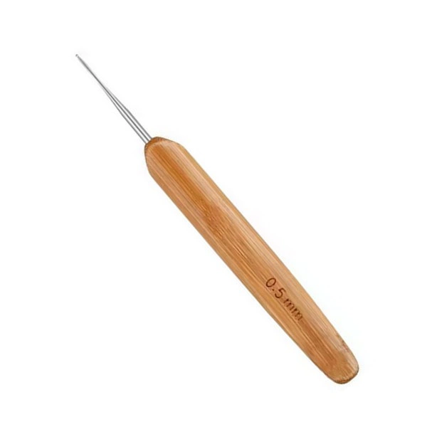 Wooden Hook Crochet for Dreadlocks Hair Needle 1/2/3 Head Tips