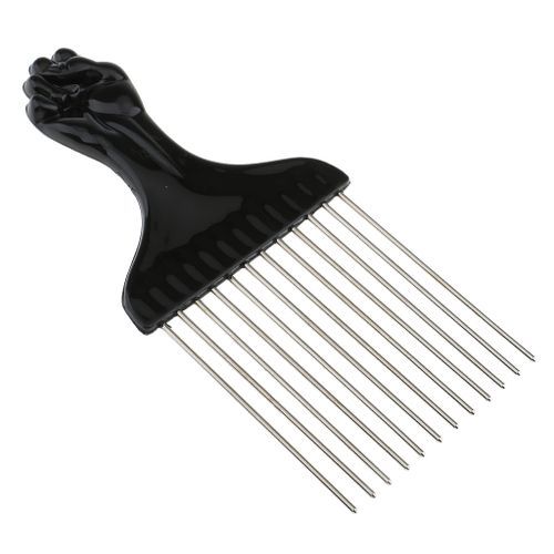 Fist Afro Metal Comb Wide Toothed Comb, Assorted Colours