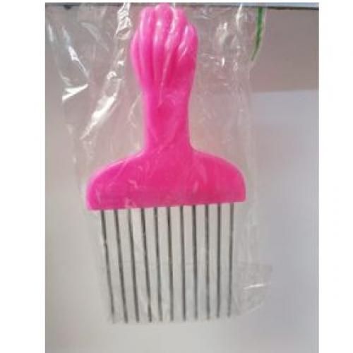 Fist Afro Metal Comb Wide Toothed Comb, Assorted Colours