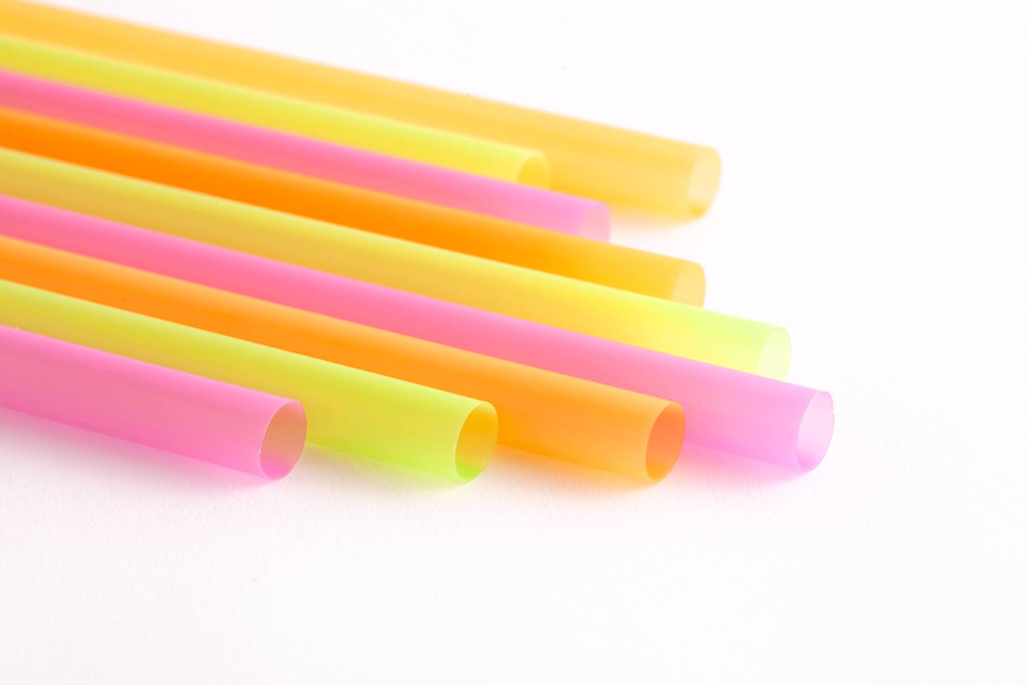 100 Pcs Neon Drinking Straws Smoothie Milkshake Tea Jumbo Large Plastic Assorted Colours