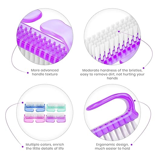 Foot File Callus Remover - Multi Purpose 4 in 1 Feet Pedicure Tools with Foot Scrubber, Pumice Stone, Foot Rasp and Sand Paper for Home Foot Care with Nail Brush & Buffer