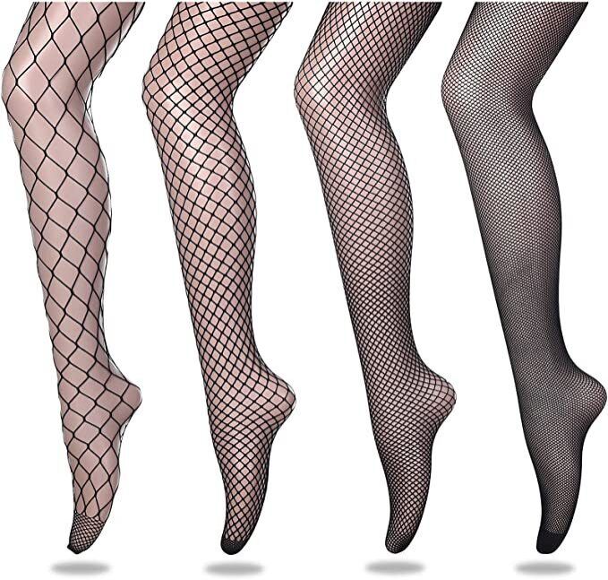 3 Pairs Fishnet Stockings Sexy Black Leggings for Women Stockings for Women Innerwear Black Stockings Pantyhose Tights opaque net