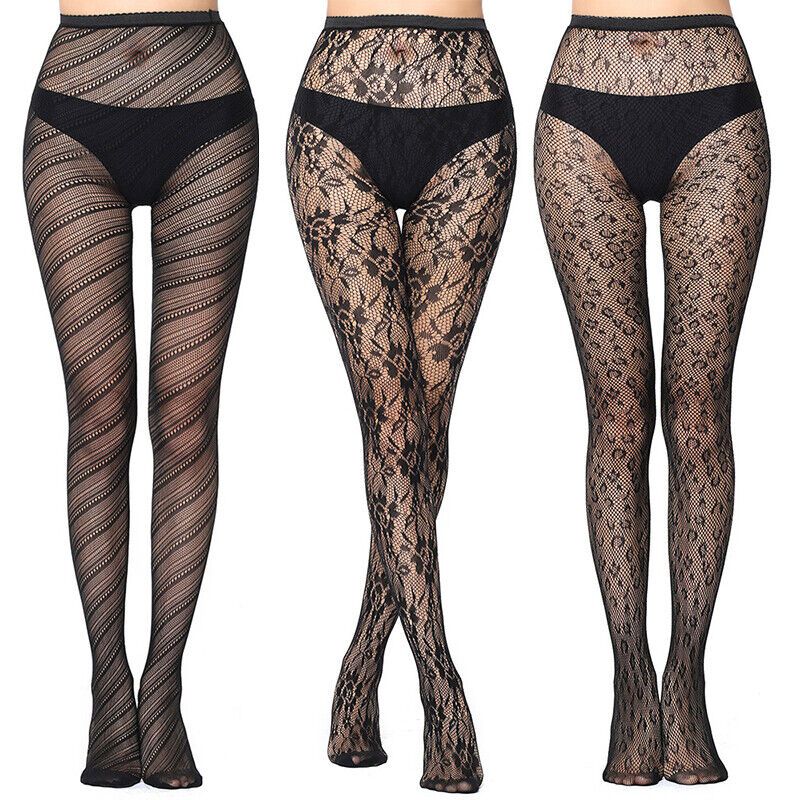 3 Pairs Fishnet Stockings Sexy Black Leggings for Women Stockings for Women Innerwear Black Stockings Pantyhose Tights opaque net