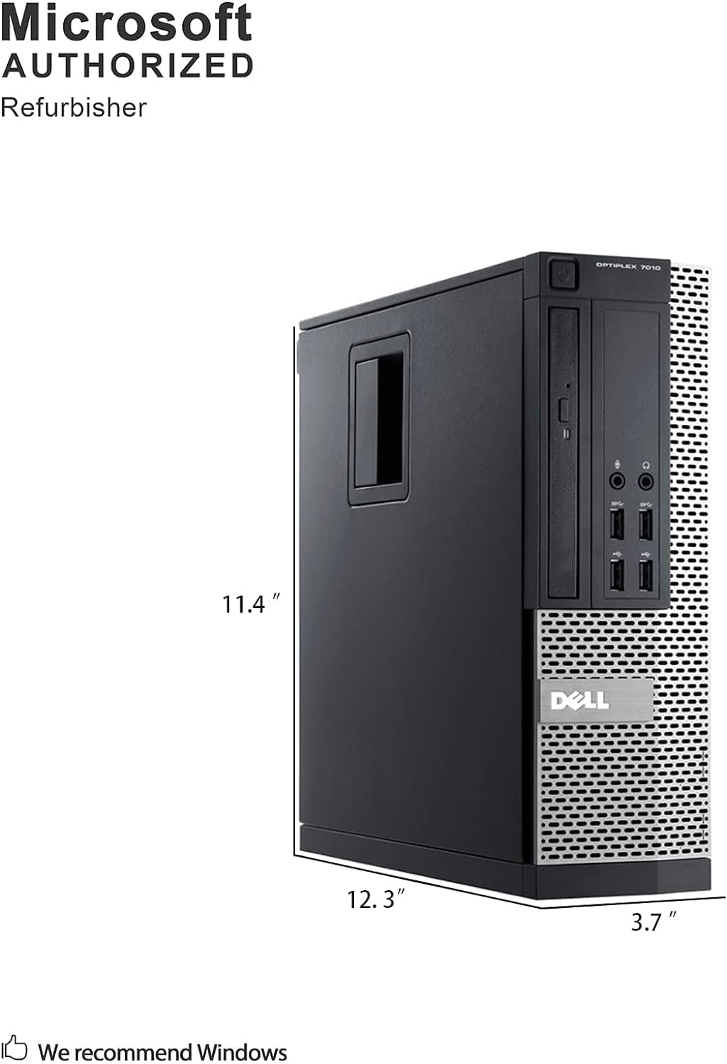 Dell Optiplex 7010 Business Desktop Computer Intel Quad Core i5-3470 3.2GHz, 16GB RAM, 2TB HDD, USB 3.0, DVDRW, Windows 10 Professional (Renewed)