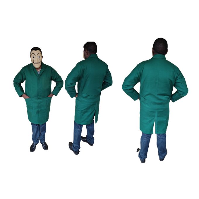 Fashion Green Unisex Dustcoats