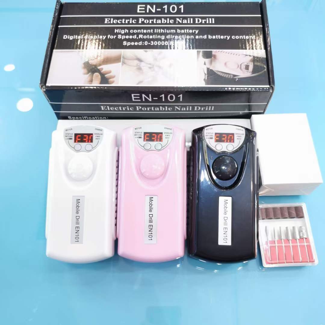 Portable nail polisher #Electric Portable Nail Drill .Speed of 30,000rpm. Move to where the client is conveniently. Makes Acrylics easier and saves time