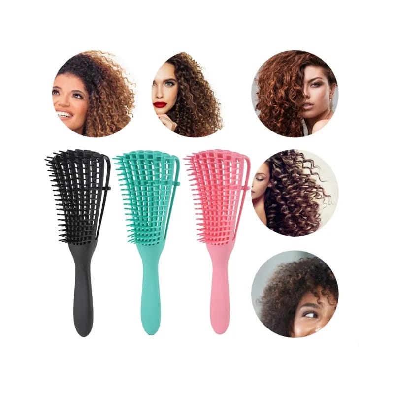 Detangling brush ,make combing hair an easy business .No chipping off the hair ,straightens and no pain when combing hair. Available