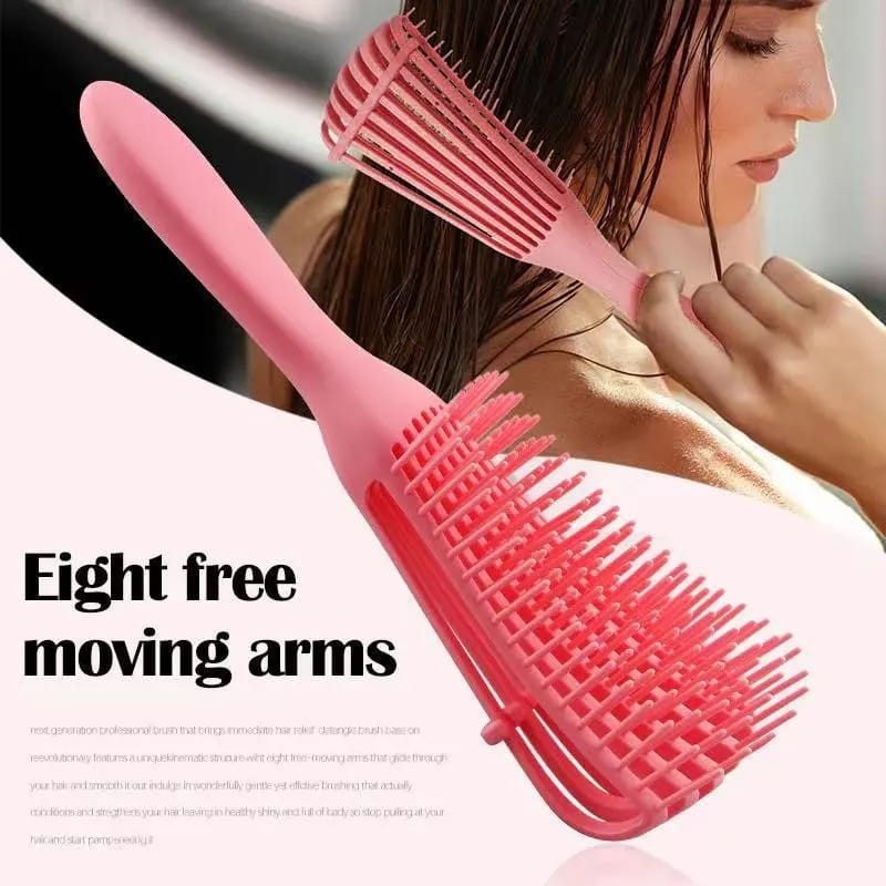 Detangling brush ,make combing hair an easy business .No chipping off the hair ,straightens and no pain when combing hair. Available