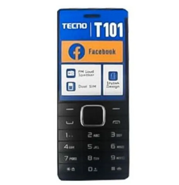 (ON OFFER) TECNO T101 FEATURE PHONE MEMORY CARD SLOT WIRELESS FM DUAL SIM KABAMBE KATULULU/MULIKA MWIZI BATTON PHONE WITH ONE YEAR WARRANTY