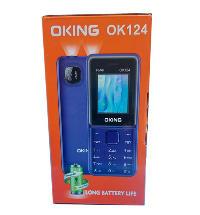 (ON OFFER) NEW OKING OK124 1.77" SCREEN KABAMBE/KATULULU/FEATURE PHONE/MULIKA MWIZI WIRELESS FM CAMERA BRIGHT TOUCH BATTERY CAPACITY 1000MAH DUAL SIM MOBILE PHONE