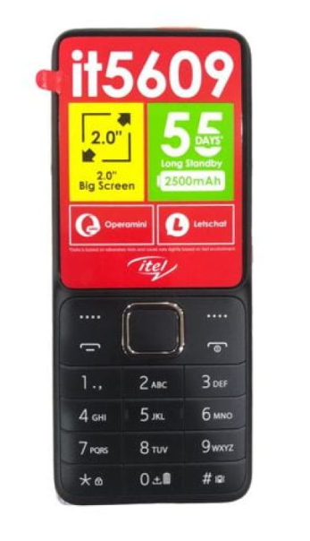 NEW ARRIVAL ITEL 5609 DUAL-2 TWO SIM CARD SLOT KABAMBE/KATULULU/FEATURE PHONE ULTRA SLIM DESIGN WIRELESS FM 2500MAH BATTERY LOUD SPEAKER EXTERNAL MEMORY SLOT MOBILE PHONE WITH WARRANTY