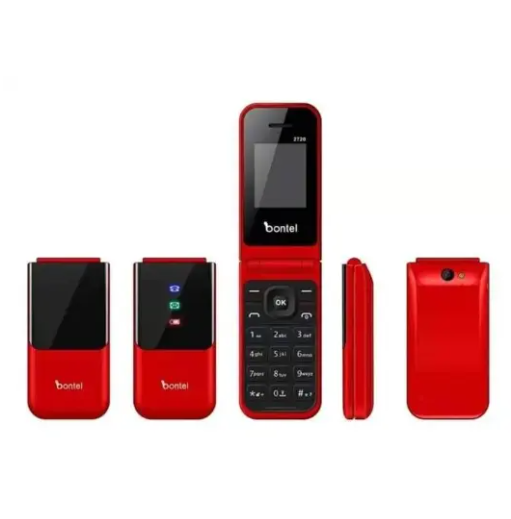 (ON OFFER) BONTEL 2720 1.77" DISPLAY FLIP PHONE DUAL(TWO) SIM CARD SLOT MP3,MP4,FM RADIO FLASH TORCH BATTERY 1000MAH FEATURE PHONE KABAMBE