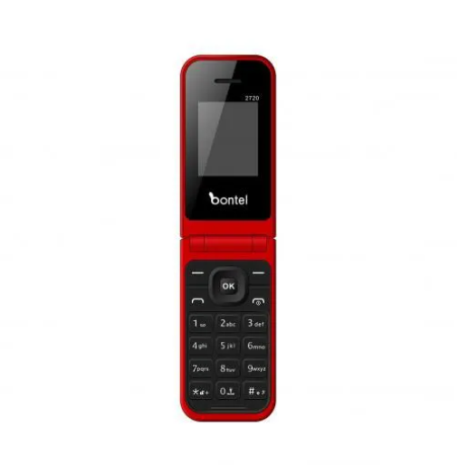 (ON OFFER) BONTEL 2720 1.77" DISPLAY FLIP PHONE DUAL(TWO) SIM CARD SLOT MP3,MP4,FM RADIO FLASH TORCH BATTERY 1000MAH FEATURE PHONE KABAMBE