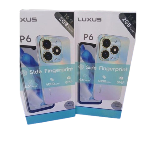 NEW LUXUS P6 6.6'' SCREEN SIZE 4000MAH BATTERY DUAL SIM SIDE FINGERPRINT SMART PHONE TYPE C CHARGER 2GB RAM+16GB ROM