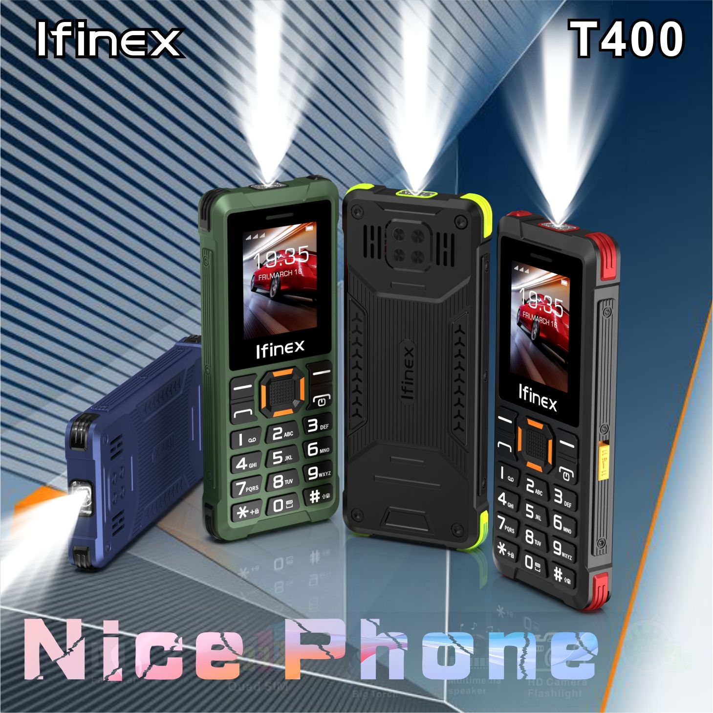 IFINEX T 400 TRIPLE 3 SIM CARD 1.77'' BIG TOUCH WIRELESS FM KABAMBE KATULULU MULIKA MWIZI NEW ARRIVAL FEATURE PHONE.