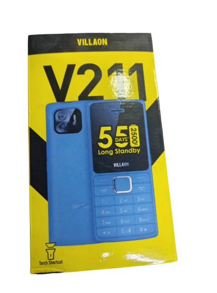 (ON OFFER) VILLAON V211 DUAL SIM LONG STANDBY BATTERY 2500MAH REAR CAMERA BRIGHT TOUCH KABAMBE KATULULU MULIKA MWIZI FEATURED PHONE.