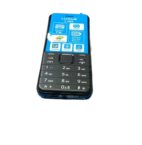 LUXUS L105 DUAL SIM CARDS SLOT, CAMERA, SPOTLIGHT TORCH, STRONG BATTERY 3000 MAH KABAMBE/MULIKA MWIZI/FEATURE PHONE WITH ONE-YEAR WARRANTY