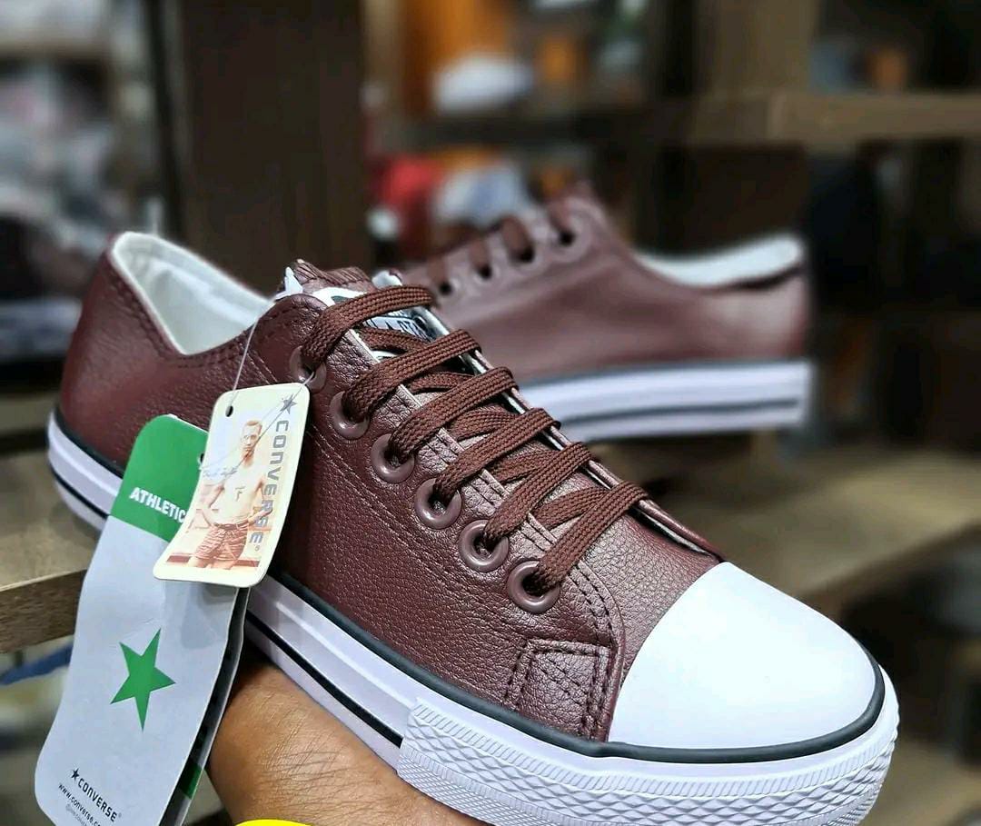 New Arrival⚡️Quality 💯⚡️unisex all stars leather 👌🔥💥unisex rubber shoes🔥🔥