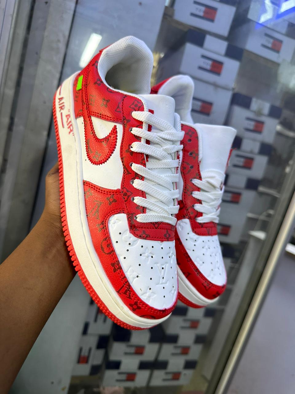 Nike Airforce 1 Luis Vuitton Comfortable Low Cut High Quality Unisex Breathable Sneakers Shoes