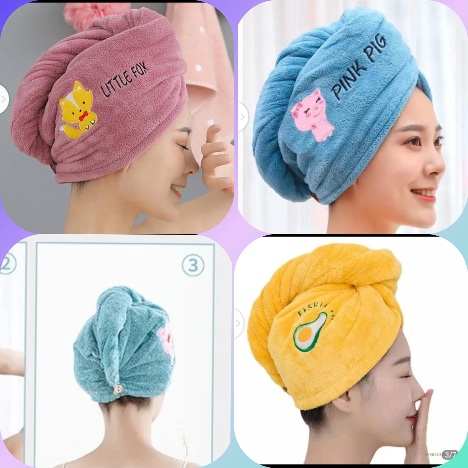 Bathroom Microfiber Towel Rapid drying Hair Towel Bath Towels