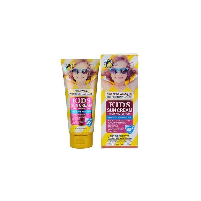 Fruit Of The Wokali Kids Sun Cream High Protection SPF/UVB 35+-130ml.