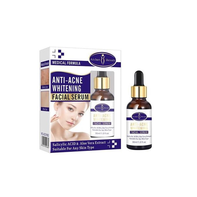 Aichun Beauty Anti-Acne Facial Face Serum With Salicylic Acid & Aloe Vera-30ml