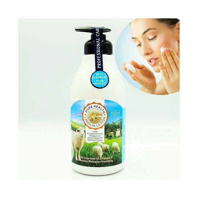 Fruit Of The Wokali Goat Milk Pure Health Lanolin Whitening Lotion -550ml.