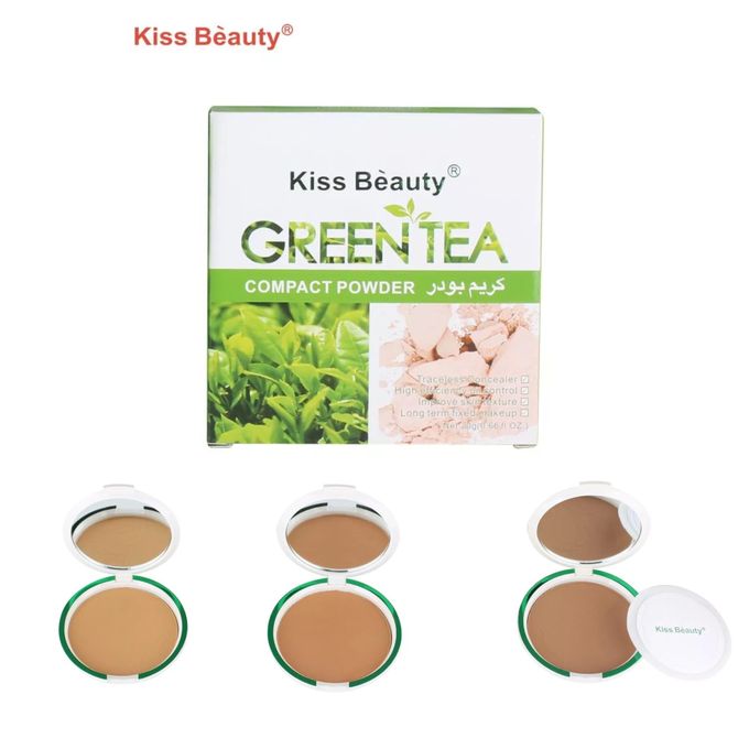 Kiss Beauty Green Tea Compact Powder Colors